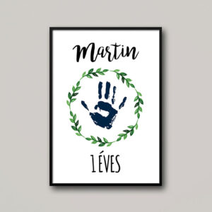 Éves mérföldkő lenyomat poszter.