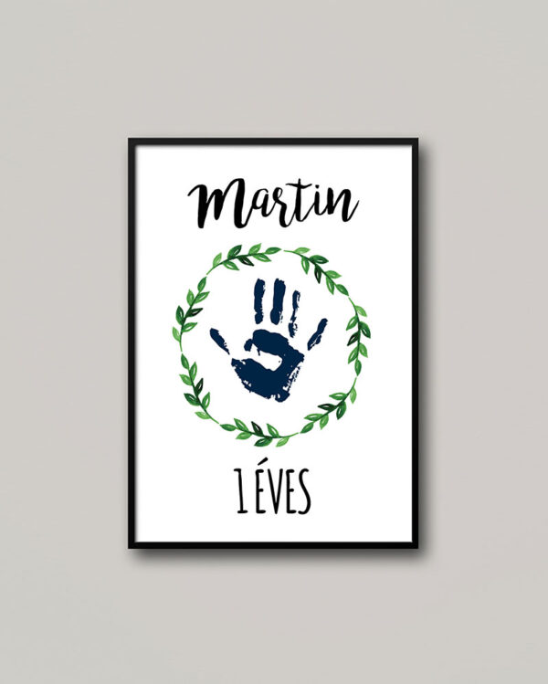 Éves mérföldkő lenyomat poszter.