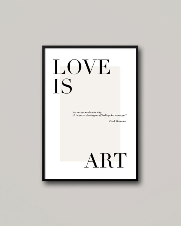 Love is Art poszter.