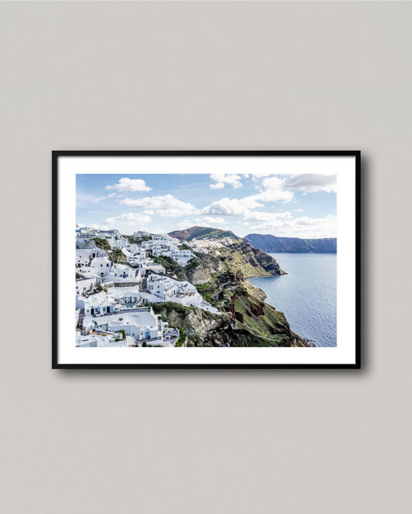 Görögország Santorini város poszter.