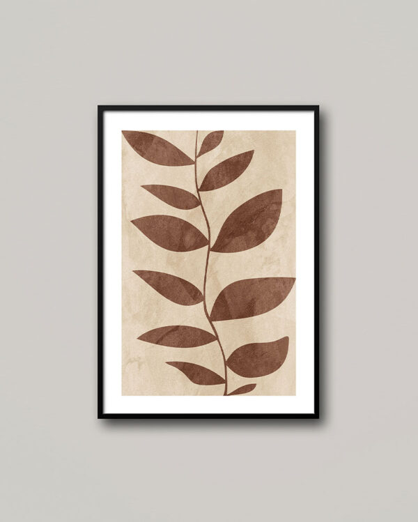 Absztrakt beige ornamentika poszter.